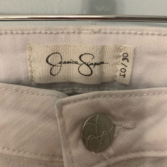 Jessica Simpson Forever Skinny Crop Jeans White Size 10/30 - Picture 4 of 4